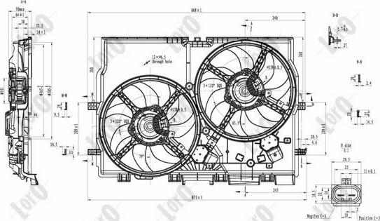 ABAKUS 016-014-0014 - Fen, radiator furqanavto.az