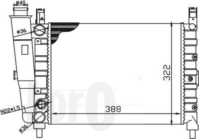 ABAKUS 016-017-0046 - Radiator, mühərrikin soyudulması furqanavto.az
