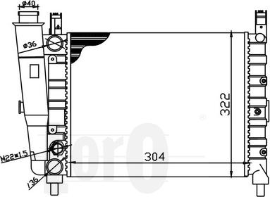 ABAKUS 016-017-0048 - Radiator, mühərrikin soyudulması furqanavto.az