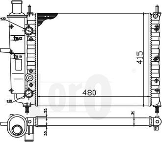 ABAKUS 016-017-0029 - Radiator, mühərrikin soyudulması furqanavto.az