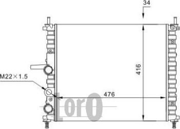 ABAKUS 016-017-0027 - Radiator, mühərrikin soyudulması furqanavto.az