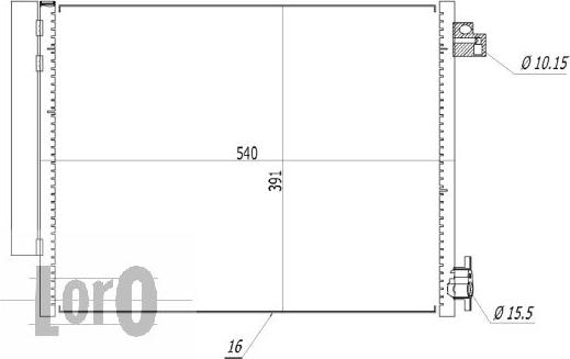 ABAKUS 010-016-0002 - Kondenser, kondisioner furqanavto.az