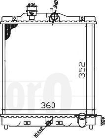 ABAKUS 018-017-0008 - Radiator, mühərrikin soyudulması furqanavto.az