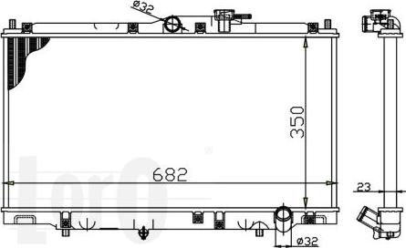 ABAKUS 018-017-0013-B - Radiator, mühərrikin soyudulması furqanavto.az