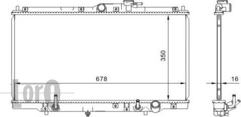 ABAKUS 018-017-0017 - Radiator, mühərrikin soyudulması furqanavto.az