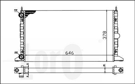 ABAKUS 017-017-0044 - Radiator, mühərrikin soyudulması furqanavto.az