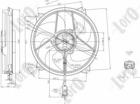 ABAKUS 038-014-0002 - Fen, radiator furqanavto.az