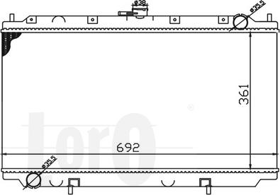 ABAKUS 033-017-0004-B - Radiator, mühərrikin soyudulması furqanavto.az