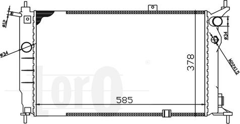 ABAKUS 037-017-0050 - Radiator, mühərrikin soyudulması furqanavto.az