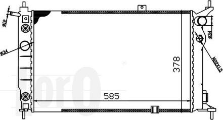 ABAKUS 037-017-0007 - Radiator, mühərrikin soyudulması furqanavto.az