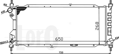 ABAKUS 037-017-0010 - Radiator, mühərrikin soyudulması furqanavto.az