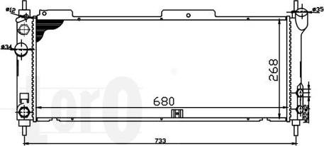 ABAKUS 037-017-0012 - Radiator, mühərrikin soyudulması furqanavto.az