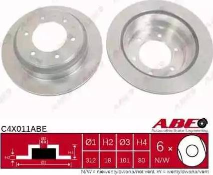 ABE C4X011ABE - Əyləc Diski furqanavto.az