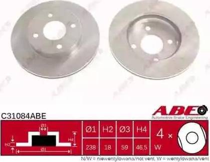 ABE C31084ABE - Əyləc Diski furqanavto.az