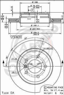 A.B.S. 09.7720.11 - Əyləc Diski furqanavto.az