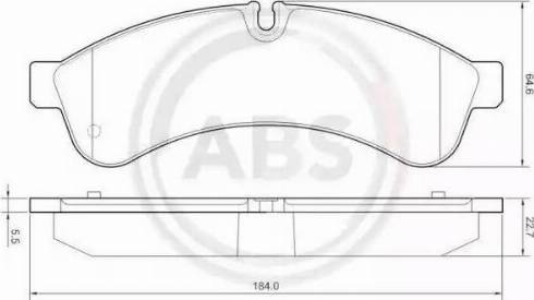 A.B.S. 37681 - Əyləc altlığı dəsti, əyləc diski furqanavto.az