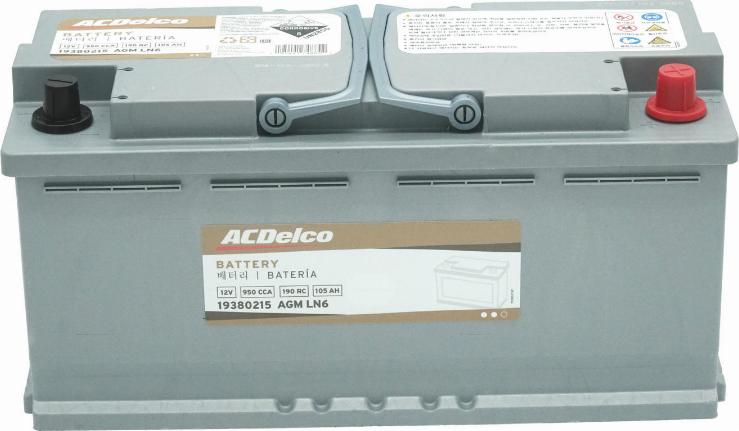 ACDelco 19380215 - Başlanğıc batareyası furqanavto.az