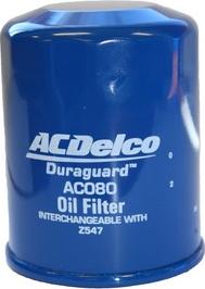 ACDelco AC080 - Yağ filtri furqanavto.az