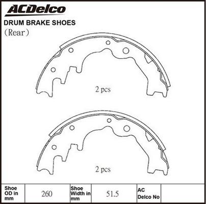 ACDelco ACBS1665 - Əyləc Başlığı Dəsti furqanavto.az