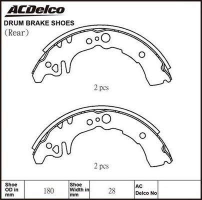 ACDelco ACBS1772 - Əyləc Başlığı Dəsti furqanavto.az