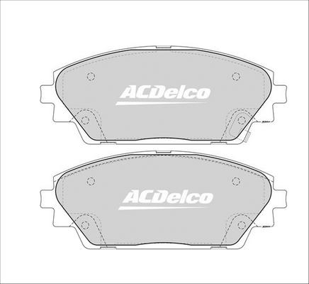 ACDelco ACD2330 - Əyləc altlığı dəsti, əyləc diski furqanavto.az