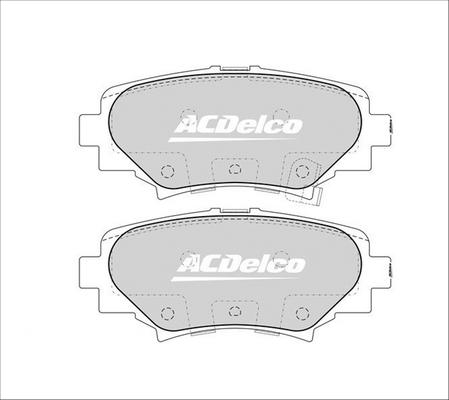 ACDelco ACD2331 - Əyləc altlığı dəsti, əyləc diski furqanavto.az