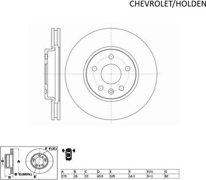 ACDelco ACDR2012 - Əyləc Diski furqanavto.az