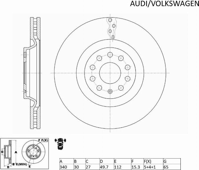 ACDelco ACDR2830 - Əyləc Diski furqanavto.az