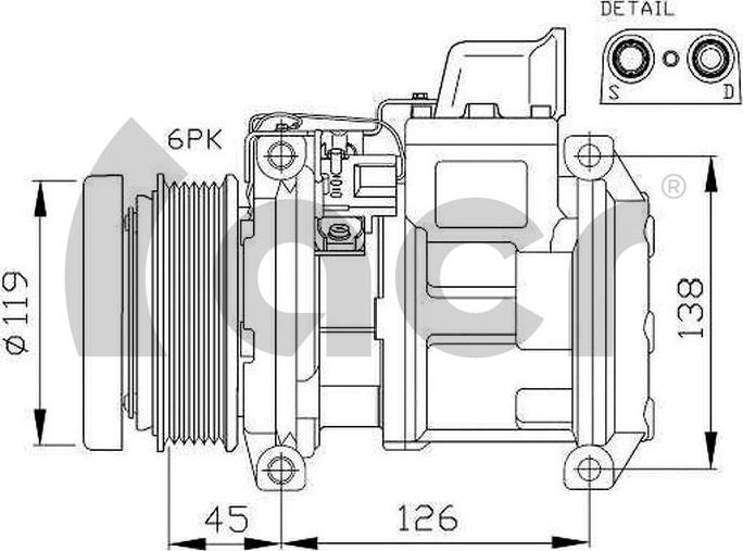 ACR 134427 - Kompressor, kondisioner furqanavto.az