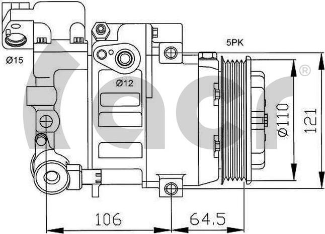 ACR 134476R - Kompressor, kondisioner furqanavto.az
