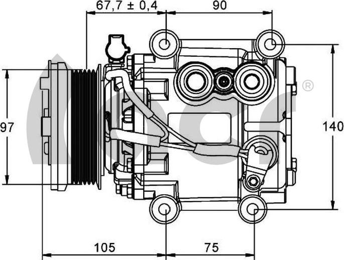 ACR 135124 - Kompressor, kondisioner furqanavto.az