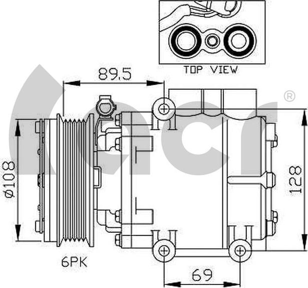 ACR 135126R - Kompressor, kondisioner furqanavto.az