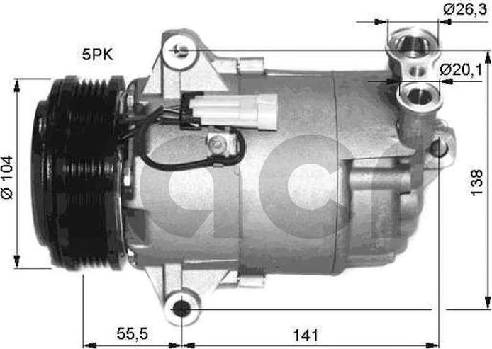 ACR 133119R - Kompressor, kondisioner furqanavto.az