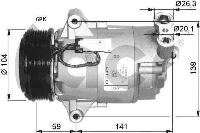 ACR 133173G - Kompressor, kondisioner furqanavto.az