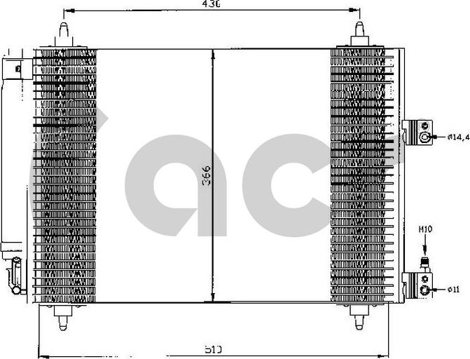 ACR 300490 - Kondenser, kondisioner furqanavto.az