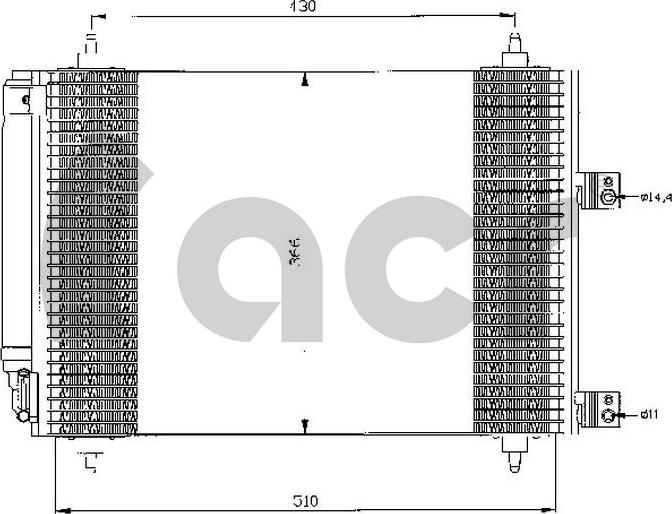 ACR 300493 - Kondenser, kondisioner furqanavto.az