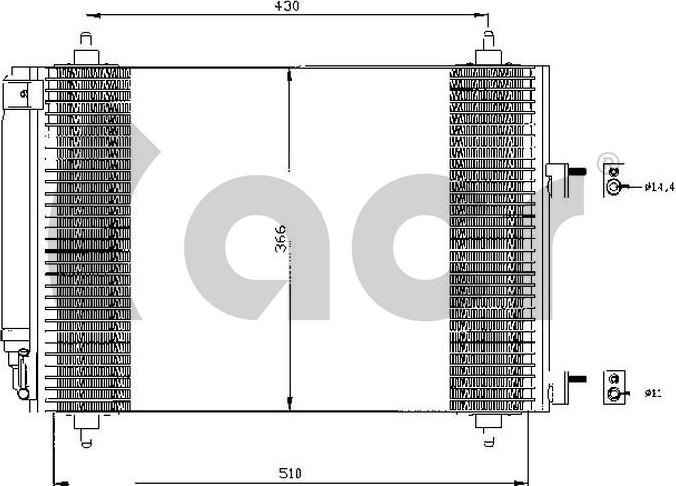 ACR 300492 - Kondenser, kondisioner furqanavto.az