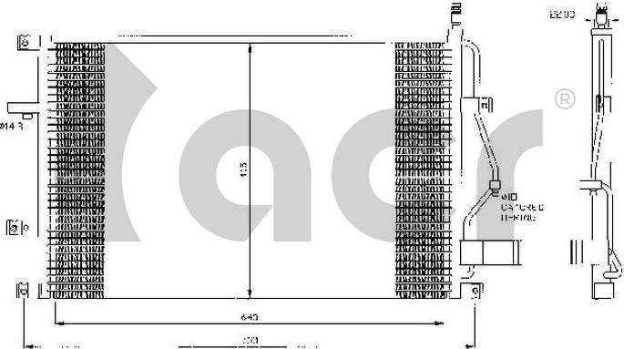 ACR 300441 - Kondenser, kondisioner furqanavto.az