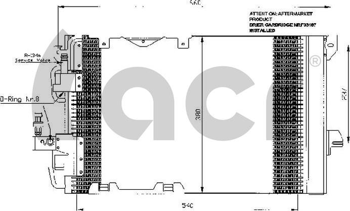 ACR 300463 - Kondenser, kondisioner furqanavto.az