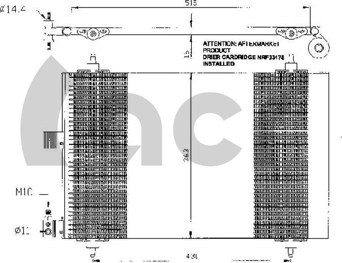 ACR 300484 - Kondenser, kondisioner furqanavto.az