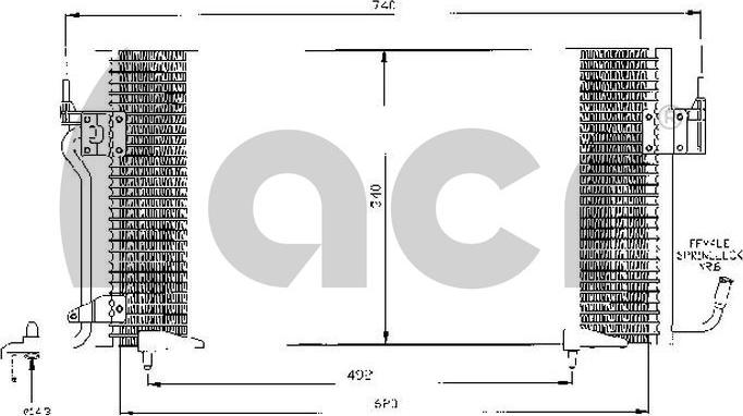 ACR 300487 - Kondenser, kondisioner furqanavto.az