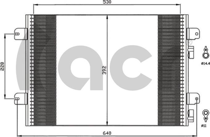 ACR 300595 - Kondenser, kondisioner furqanavto.az