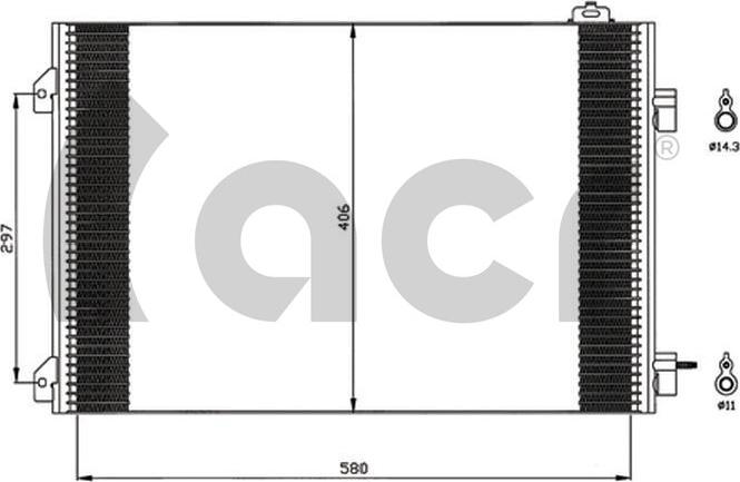 ACR 300592 - Kondenser, kondisioner furqanavto.az