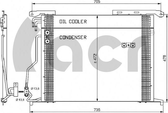 ACR 300585 - Kondenser, kondisioner furqanavto.az