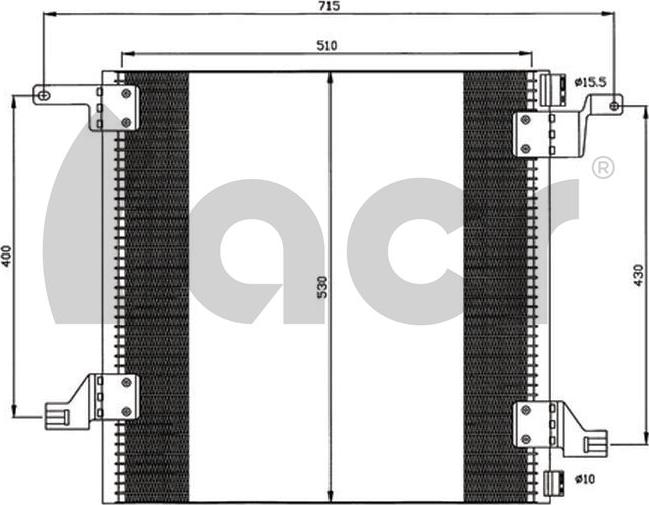 ACR 300583 - Kondenser, kondisioner furqanavto.az