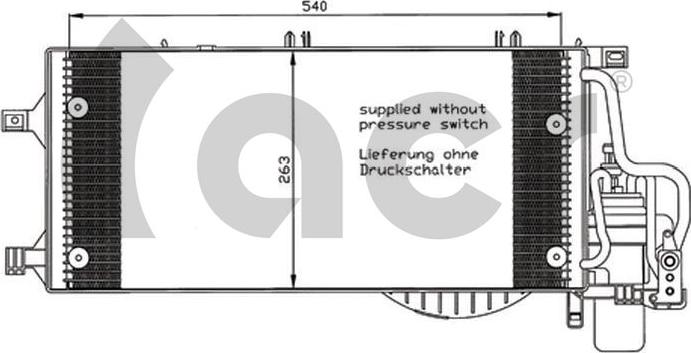 ACR 300587 - Kondenser, kondisioner furqanavto.az