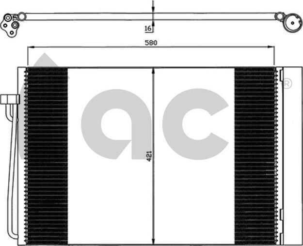 ACR 300572 - Kondenser, kondisioner furqanavto.az