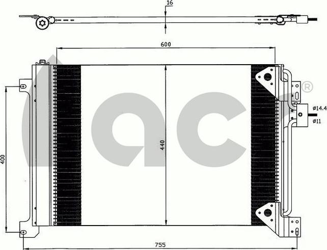 ACR 300642 - Kondenser, kondisioner furqanavto.az