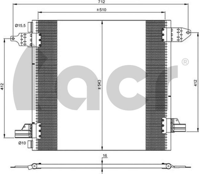 ACR 300665 - Kondenser, kondisioner furqanavto.az