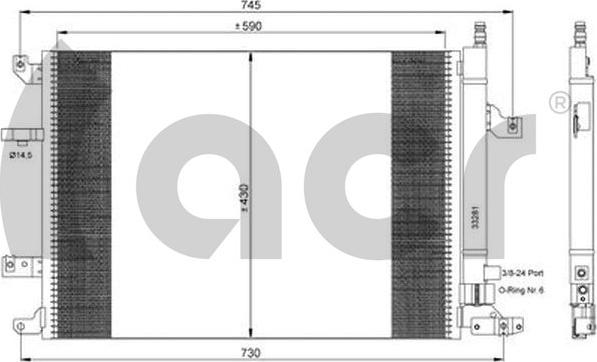 ACR 300667 - Kondenser, kondisioner furqanavto.az